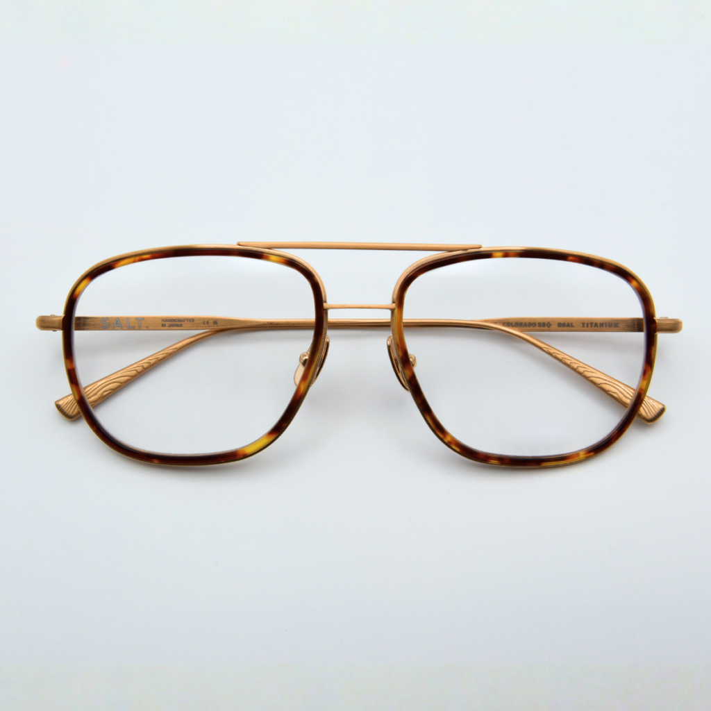 SALT. tortoiseshell aviator-style frames